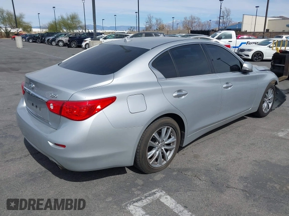 2017 Infiniti Q50 2.0t with VIN JN1CV7AP7HM641320, listed as a IAAI auction lot 41116062 with 164,024 mi miles. Bid and sale history available at carsss.com. Image 4.