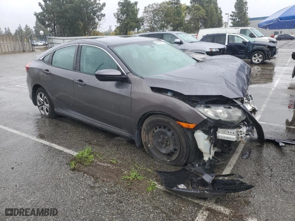 2018 Honda Civic Sedan LX with VIN 2HGFC2F59JH599477, listed as a Copart auction lot 49355915 with 0 mi miles and Salvage Title. Bid and sale history available at carsss.com. Image 4.