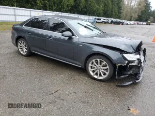 2019 Audi A4 Premium with VIN WAUDNAF49KN020284, listed as a Copart auction lot 51478405 with 68,193 mi miles and Salvage Title. Bid and sale history available at DreamBid. Image 4.