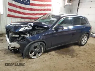 2017 Mercedes-Benz GLC with VIN WDC0G4KB9HF255444, listed as a Copart auction lot 47742395 with 0 mi miles and Salvage Title. Bid and sale history available at carsss.com. Image 1.