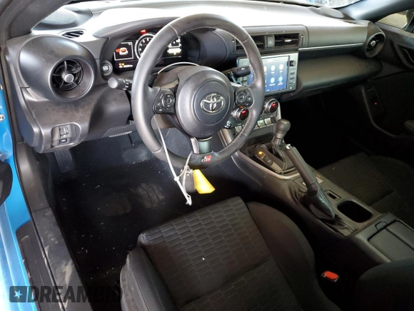 2023 Toyota GR86 with VIN JF1ZNBC13P8750048, listed as a Copart auction lot 67334774 with 35,653 mi miles and Salvage Title. Bid and sale history available at carsss.com. Image 8.
