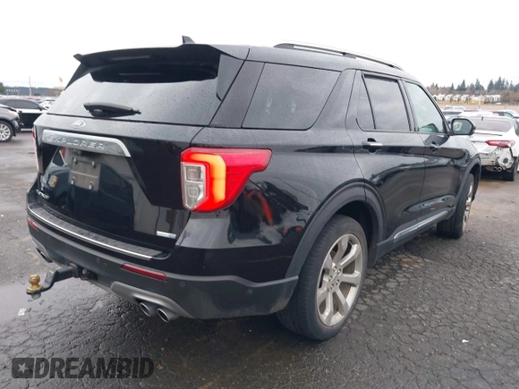 2020 Ford Explorer Platinum with VIN 1FM5K8HCXLGB75036, listed as a IAAI auction lot 41592792 with 40,507 mi miles. Bid and sale history available at carsss.com. Image 4.