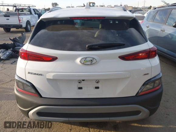 2023 Hyundai Kona SEL with VIN KM8K3CAB8PU055554, listed as a IAAI auction lot 41828652 with 11,323 mi miles and . Bid and sale history available at DreamBid. Image 16.