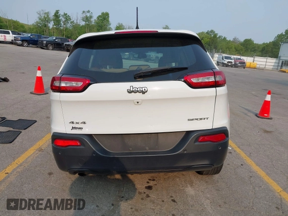 2017 Jeep Cherokee Sport with VIN 1C4PJMAB5HW619883, listed as a IAAI auction lot 42412423 with 177,063 mi miles and . Bid and sale history available at DreamBid. Image 17.