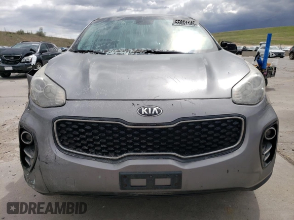 2017 Kia Sportage LX with VIN KNDPMCAC7H7117073, listed as a Copart auction lot 55851145 with 93,347 mi miles and Salvage Title. Bid and sale history available at carsss.com. Image 5.