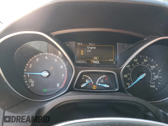 2016 Ford Focus SE with VIN 1FADP3F24GL368977, listed as a Copart auction lot 81575764 with 109,240 mi miles and Clean Title. Bid and sale history available at carsss.com. Image 9.