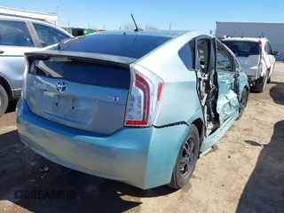 2012 Toyota Prius One with VIN JTDKN3DU2C1583355, listed as a IAAI auction lot 41722170 with 83,821 mi miles. Bid and sale history available at carsss.com. Image 4.