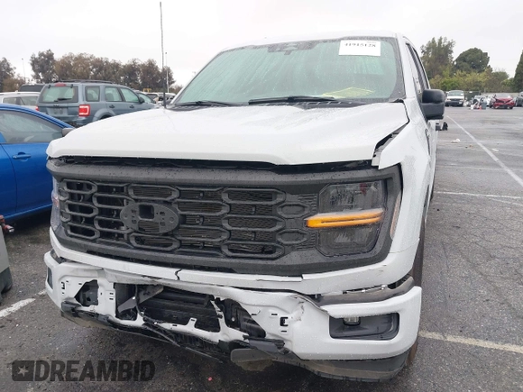 2024 Ford F-150 STX with VIN 1FTEW2KP7RFA29709, listed as a IAAI auction lot 41915128 with 5,883 mi miles and . Bid and sale history available at carsss.com. Image 6.