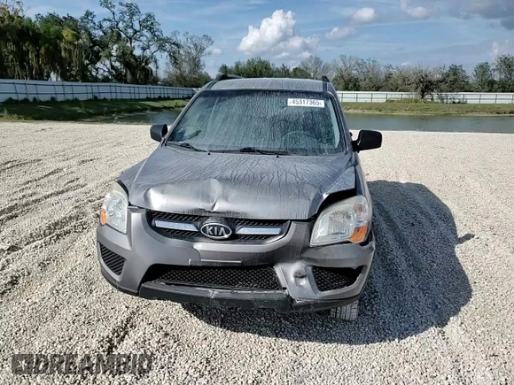 2009 Kia Sportage LX with VIN KNDJF724597601906, listed as a Copart auction lot 45317365 with 196,474 mi miles and Salvage Title. Bid and sale history available at carsss.com. Image 12.