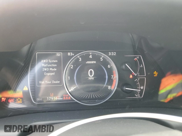 2024 Lexus ES 250 with VIN 58AD11D1XRU013033, listed as a Copart auction lot 53267625 with 17,916 mi miles and Salvage title. Bid and sale history available at DreamBid. Image 9.