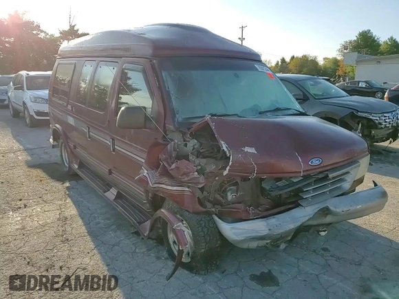 1995 Ford Econoline Cargo with VIN 1FDEE14H4SHB66776, listed as a Copart auction lot 76501244 with 126,673 mi miles and Salvage Title. Bid and sale history available at DreamBid. Image 12.