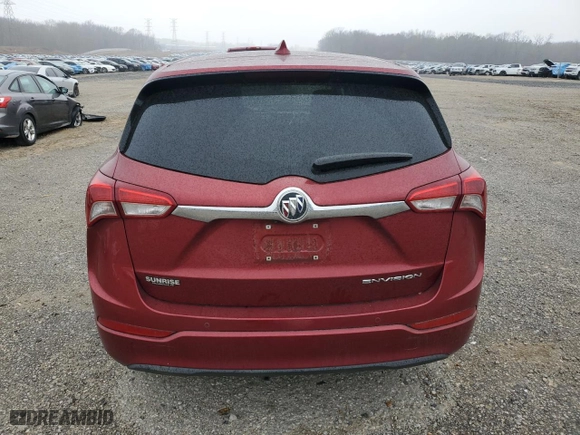 2019 Buick Envision Preferred with VIN LRBFXBSA4KD003985, listed as a Copart auction lot 43929585 with 72,744 mi miles and Salvage Title. Bid and sale history available at carsss.com. Image 6.