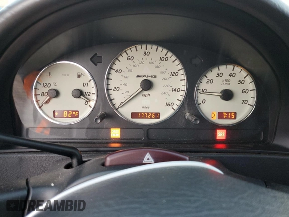 2001 Mercedes-Benz M-Class AMG with VIN 4JGAB74E71A251456, listed as a Copart auction lot 67904294 with 177,261 mi miles and Salvage Title. Bid and sale history available at carsss.com. Image 9.