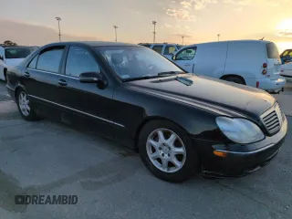 2002 Mercedes-Benz S-Class 4.3L with VIN WDBNG70J52A304262, listed as a Copart auction lot 75084714 with 0 mi miles and Salvage Title. Bid and sale history available at carsss.com. Image 4.