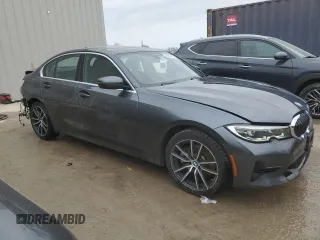 2019 BMW 3 Series 330i xDrive with VIN WBA5R7C54KAJ78726, listed as a Copart auction lot 49688165 with 51,481 mi miles and Salvage Title. Bid and sale history available at carsss.com. Image 4.