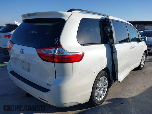 2016 Toyota Sienna XLE with VIN 5TDYK3DC6GS758189, listed as a IAAI auction lot 41598251 with 129,050 mi miles and . Bid and sale history available at DreamBid. Image 17.