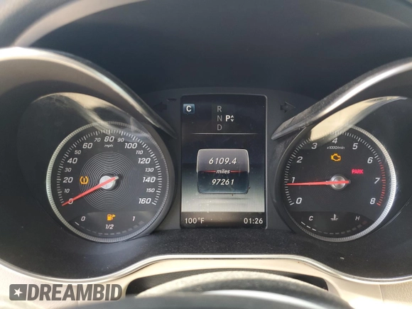 2019 Mercedes-Benz GLC 300 with VIN WDC0G4JB4KV192588, listed as a Copart auction lot 56736075 with 97,261 mi miles and Non repairable. Bid and sale history available at DreamBid. Image 9.
