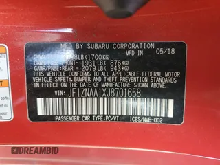 2018 Toyota 86 with VIN JF1ZNAA1XJ8701658, listed as a Copart auction lot 87415054 with 103,856 mi miles and Salvage Title. Bid and sale history available at carsss.com. Image 13.