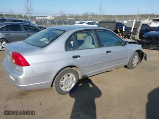 2001 Honda Civic LX with VIN 1HGES16541L057120, listed as a IAAI auction lot 41897827 with 160,715 mi miles. Bid and sale history available at carsss.com. Image 4.