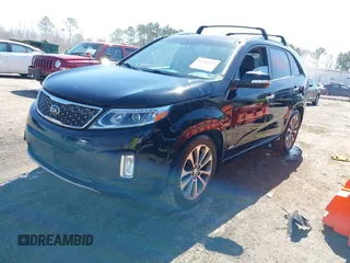 2014 Kia Sorento SX Limited with VIN 5XYKWDA74EG548613, listed as a IAAI auction lot 41766029 with 155,467 mi miles. Bid and sale history available at carsss.com. Image 2.