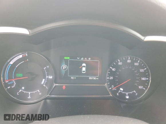 2015 Kia Optima Hybrid with VIN KNAGM4AD4F5085879, listed as a Copart auction lot 82037454 with 99,730 mi miles and Salvage Title. Bid and sale history available at carsss.com. Image 9.