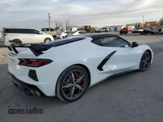 2020 Chevrolet Corvette 1LT with VIN 1G1Y62D49L5106229, listed as a Copart auction lot 84912744 with 33,722 mi miles and Clean Title. Bid and sale history available at carsss.com. Image 3.