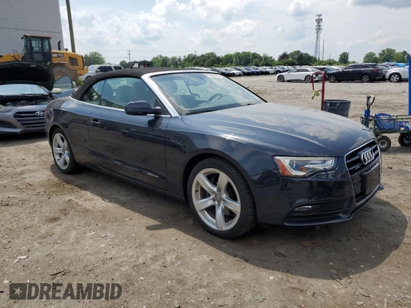 2014 Audi A5 Premium Plus z VIN WAULFAFH2EN014469, wystawiony jako Copart lot #55286105 z przebiegiem 83 532 mil mil oraz Szkoda całkowita • Salvage title. Historia ofert i sprzedaży dostępna na DreamBid. Obrazek 4.