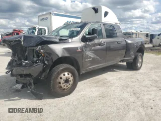 2019 Ram 3500 Big Horn with VIN 3C63RRLL1KG580703, listed as a Copart auction lot 46757555 with 122,863 mi miles and Salvage Title. Bid and sale history available at carsss.com. Image 1.