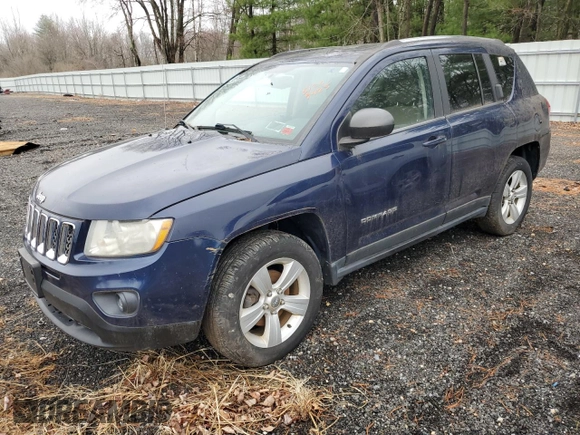 2012 Jeep Compass Latitude with VIN 1C4NJDEB4CD616415, listed as a Copart auction lot 51269425 with 101,129 mi miles and Clean Title. Bid and sale history available at carsss.com. Image 1.