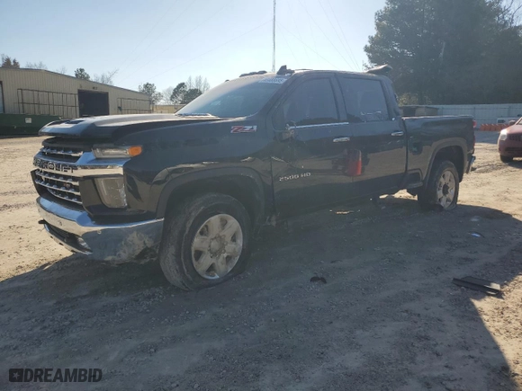 2022 Chevrolet Silverado 2500HD LTZ with VIN 1GC4YPEY6NF279573, listed as a Copart auction lot 46488695 with 52,684 mi miles and Salvage Title. Bid and sale history available at carsss.com. Image 1.
