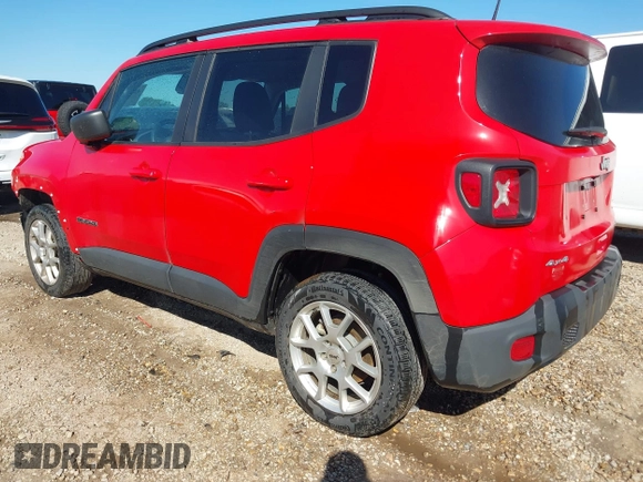 2022 Jeep Renegade Latitude with VIN ZACNJDB15NPN86015, listed as a IAAI auction lot 42024444 with 55,122 mi miles and . Bid and sale history available at DreamBid. Image 3.