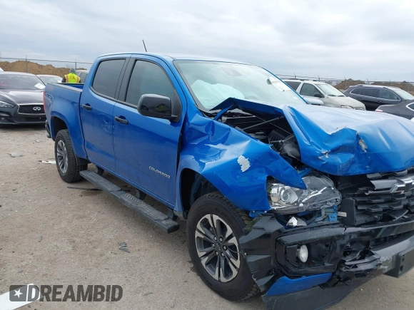 2022 Chevrolet Colorado 4WD Z71 with VIN 1GCGTDEN1N1316915, listed as a IAAI auction lot 41636710 with 13,543 mi miles and . Bid and sale history available at DreamBid. Image 1.