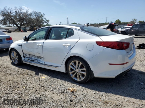 2015 Kia Optima SX Turbo with VIN 5XXGR4A60FG516459, listed as a Copart auction lot 54153155 with 66,643 mi miles and Salvage Title. Bid and sale history available at carsss.com. Image 2.