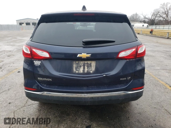2019 Chevrolet Equinox LT with VIN 3GNAXUEV1KL253594, listed as a Copart auction lot 43508995 with 107,330 mi miles and Salvage Title. Bid and sale history available at carsss.com. Image 6.
