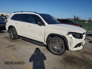 2021 Mercedes-Benz GLS with VIN 4JGFF5KE2MA390822, listed as a Copart auction lot 80449323 with 18,461 mi miles. Bid and sale history available at carsss.com. Image 4.