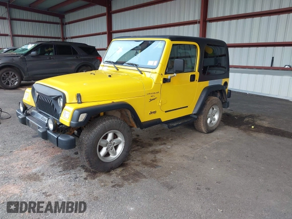 2001 Jeep Wrangler Sport with VIN 1J4FA49S81P370778, listed as a IAAI auction lot 42715015 with 123,259 mi miles and . Bid and sale history available at DreamBid. Image 2.