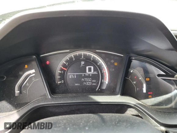 2018 Honda Civic LX with VIN 2HGFC2F54JH523052, listed as a Copart auction lot 52910375 with 147,550 mi miles and Salvage Title. Bid and sale history available at carsss.com. Image 9.