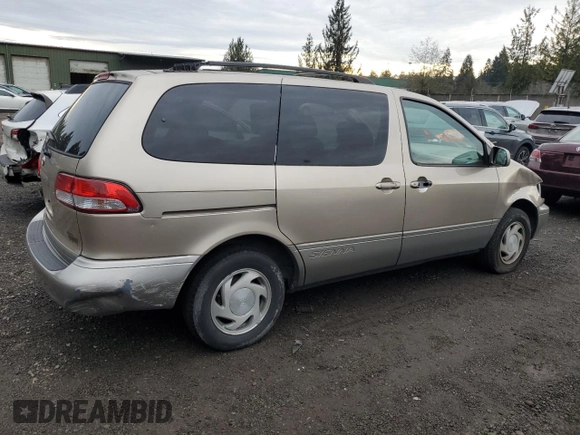 2002 Toyota Sienna LE with VIN 4T3ZF13C92U474786, listed as a Copart auction lot 83051724 with 195,429 mi miles and Salvage Title. Bid and sale history available at carsss.com. Image 3.