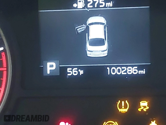 2019 Kia Optima LX with VIN 5XXGT4L31KG348622, listed as a IAAI auction lot 41726487 with 100,286 mi miles. Bid and sale history available at carsss.com. Image 15.
