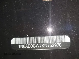 2019 Nissan Frontier SV z VIN 1N6AD0CW7KN752970, wystawiony jako IAAI lot #42220125 z przebiegiem 149 310 mil mil oraz . Historia ofert i sprzedaży dostępna na DreamBid. Obrazek 17.