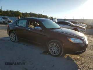 2012 Chrysler 200 Limited with VIN 1C3CCBCB3CN293031, listed as a Copart auction lot 77738704 with 130,398 mi miles and Salvage Title. Bid and sale history available at DreamBid. Image 4.