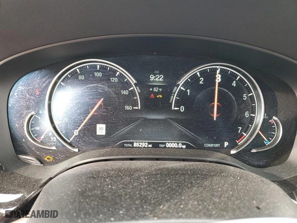 2018 BMW 6 Series 640i xDrive with VIN WBAJV6C51JBJ99434, listed as a Copart auction lot 47861775 with 85,292 mi miles and Salvage Title. Bid and sale history available at carsss.com. Image 9.