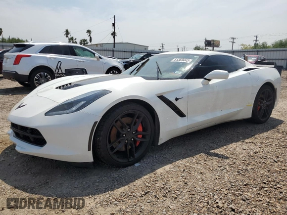 2019 Chevrolet Corvette Z51 2LT with VIN 1G1YK2D71K5121683, listed as a Copart auction lot 51369445 with 48,280 mi miles and Salvage Title. Bid and sale history available at carsss.com. Image 1.