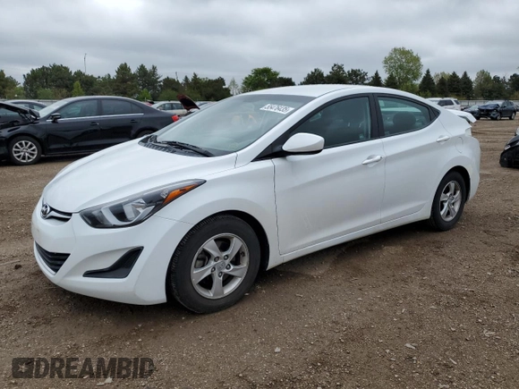 2015 Hyundai Elantra SE z VIN 5NPDH4AE2FH593741, wystawiony jako Copart lot #55476435 z przebiegiem 51 646 mil mil oraz Szkoda całkowita • Salvage title. Historia ofert i sprzedaży dostępna na DreamBid. Obrazek 1.
