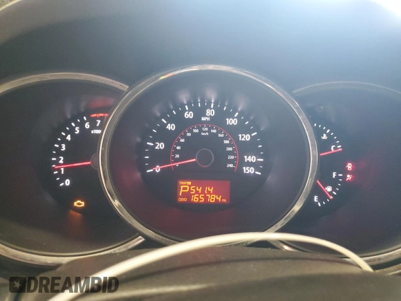 2011 Kia Sorento LX with VIN 5XYKT4A12BG017295, listed as a Copart auction lot 54322535 with 165,784 mi miles and Salvage Title. Bid and sale history available at carsss.com. Image 9.