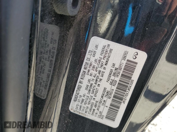 2018 Infiniti Q60 Luxe with VIN JN1EV7EK7JM343265, listed as a Copart auction lot 49832355 with 48,382 mi miles and Non Repairable. Bid and sale history available at carsss.com. Image 12.