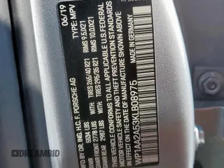 2019 Porsche Macan with VIN WP1AA2A53KLB08975, listed as a Copart auction lot 58485365 with 70,221 mi miles and Clean title. Bid and sale history available at DreamBid. Image 14.