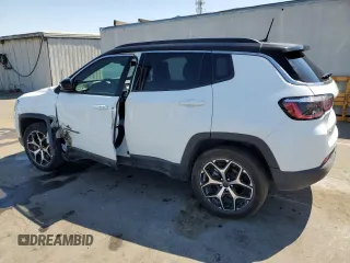 2025 Jeep Compass Limited z VIN 3C4NJDCN6ST525944, wystawiony jako Copart lot #65238385 z przebiegiem 18 480 mil mil oraz Czysty tytuł • Clean title. Historia ofert i sprzedaży dostępna na DreamBid. Obrazek 2.