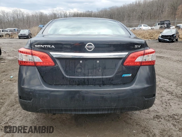 2013 Nissan Sentra FE+ S with VIN 3N1AB7AP6DL691226, listed as a Copart auction lot 46814625 with 73,650 mi miles and Salvage Title. Bid and sale history available at DreamBid. Image 6.