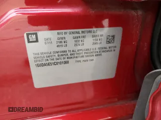 2012 Cadillac CTS z VIN 1G6DA5E51C0101068, wystawiony jako Copart lot #47815395 z przebiegiem 84 294 mil mil oraz Szkoda całkowita • Salvage title. Historia ofert i sprzedaży dostępna na DreamBid. Obrazek 12.